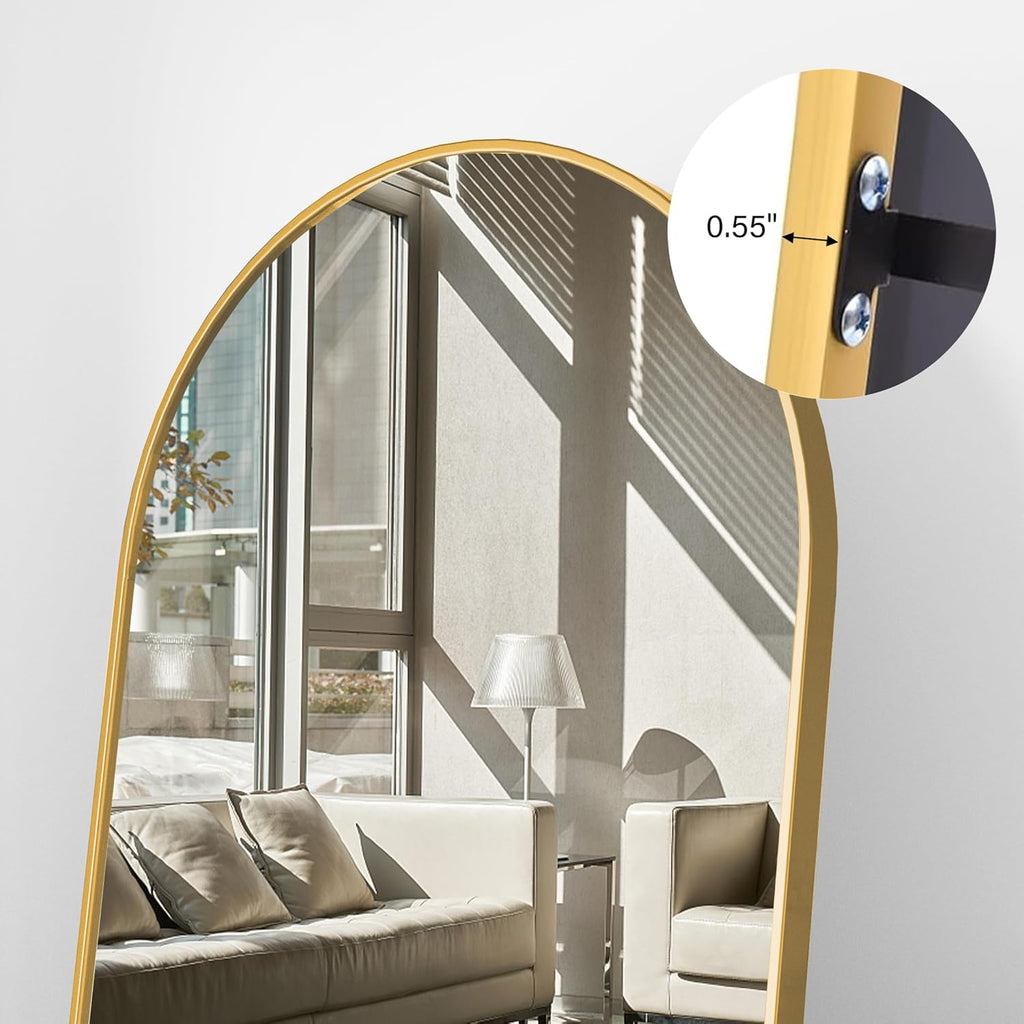 Arch Full Length Floor Mirror 76"x34"
