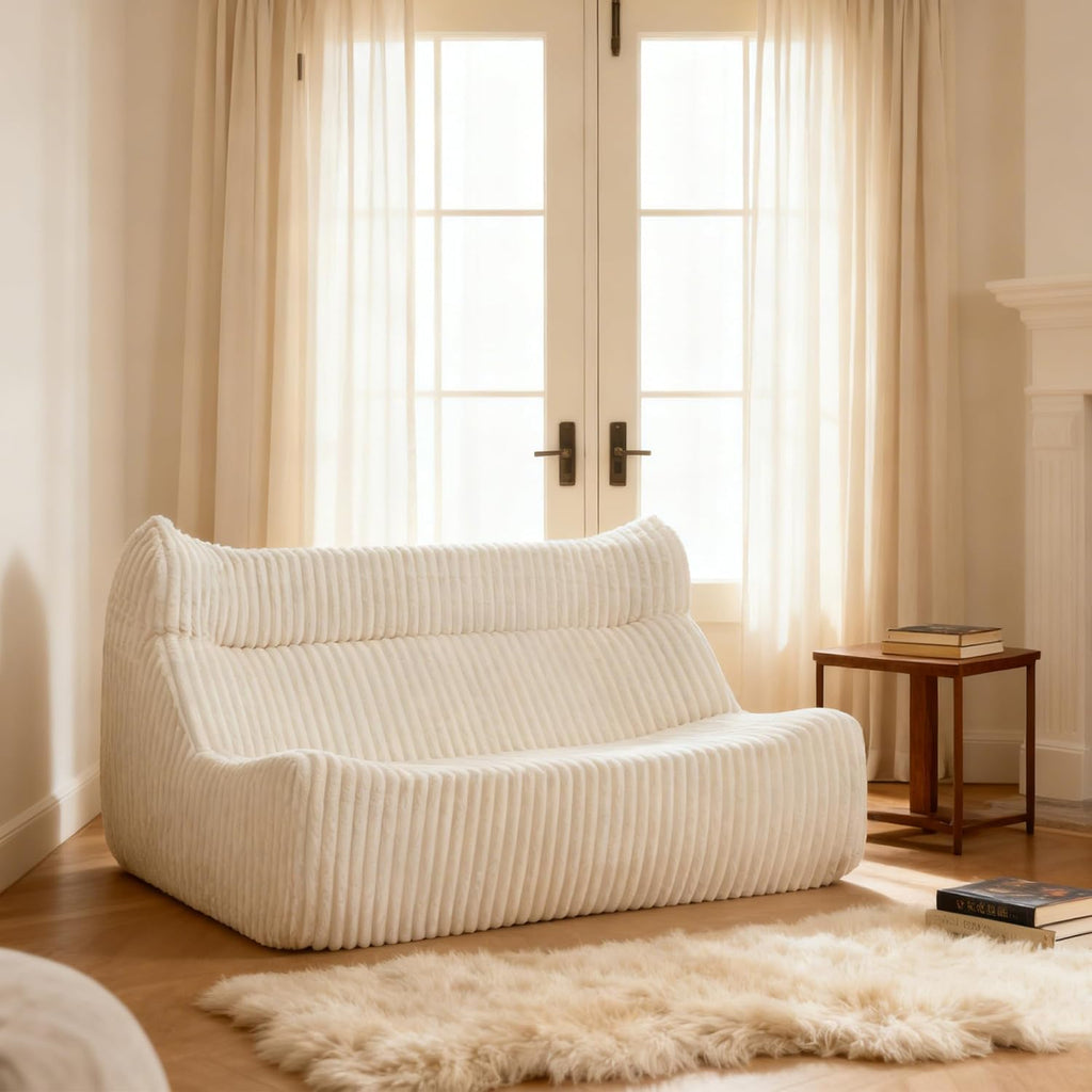Giant White Bean Bag Chair
