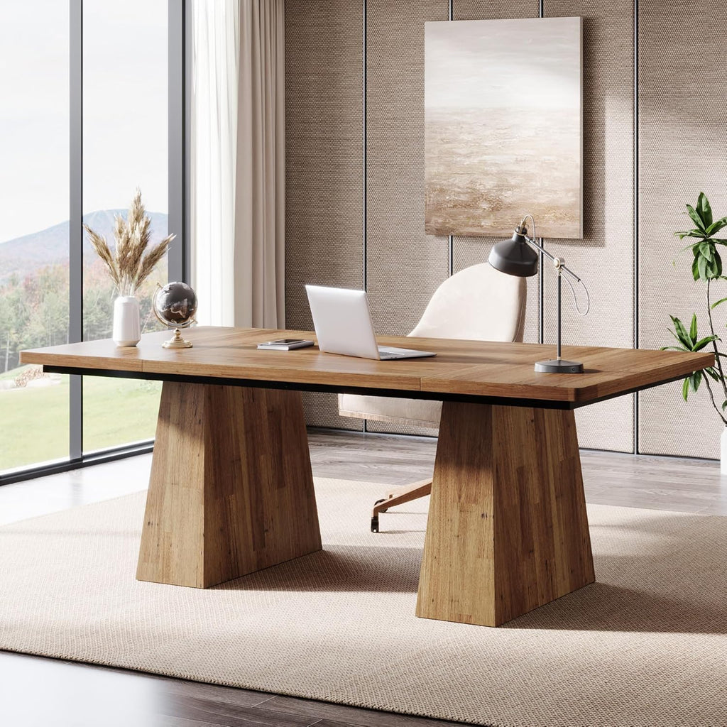 Modern 63 Inch Executive Desk for Home Office & Business