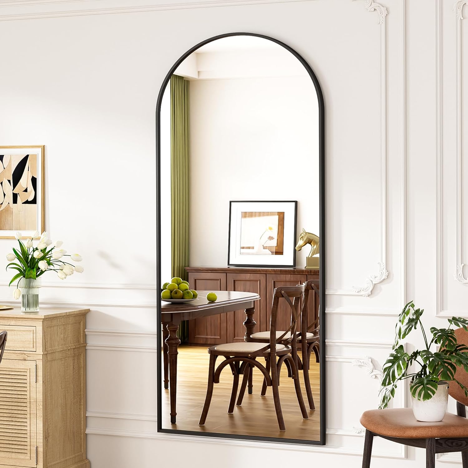 Arch Full Length Floor Mirror 76"x34"