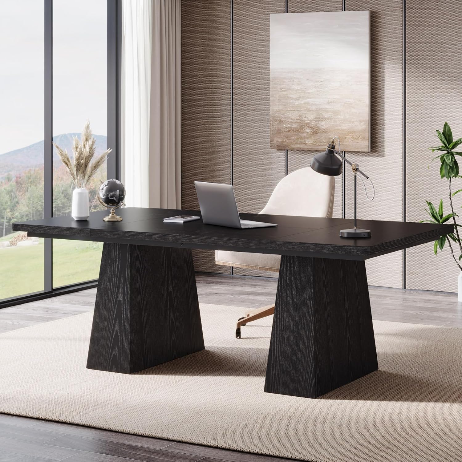 Modern 63 Inch Executive Desk for Home Office & Business