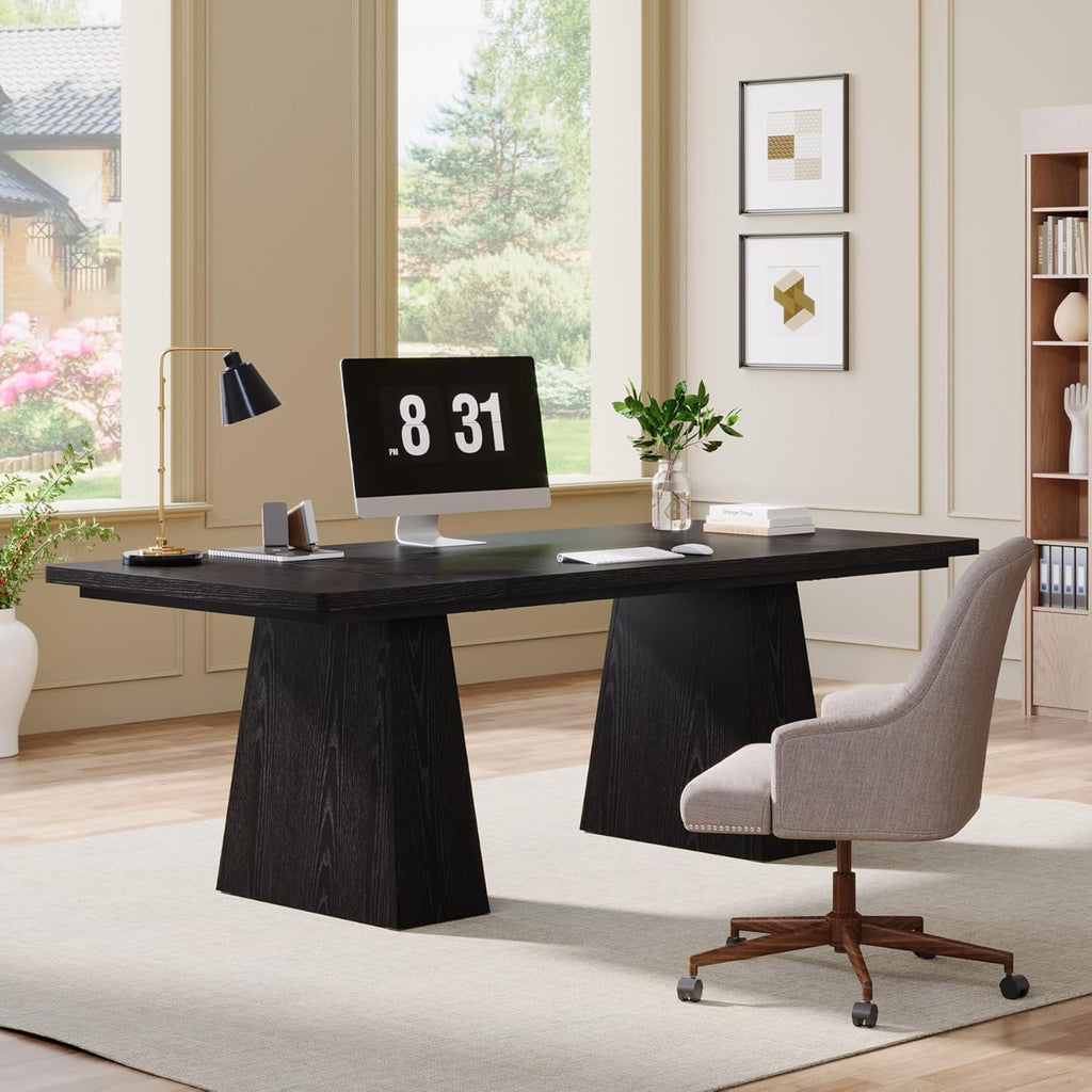 Modern 63 Inch Executive Desk for Home Office & Business