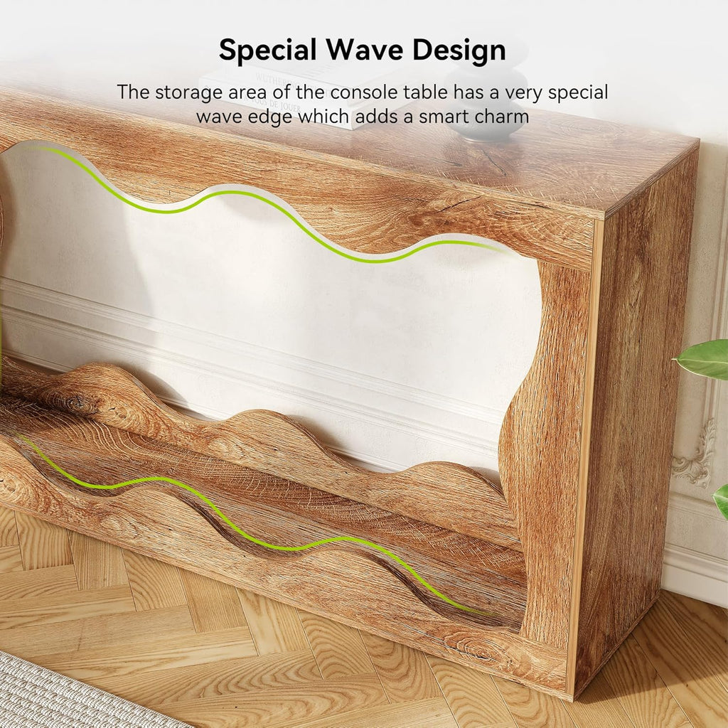 Chic 63 Inch Console Table with Storage